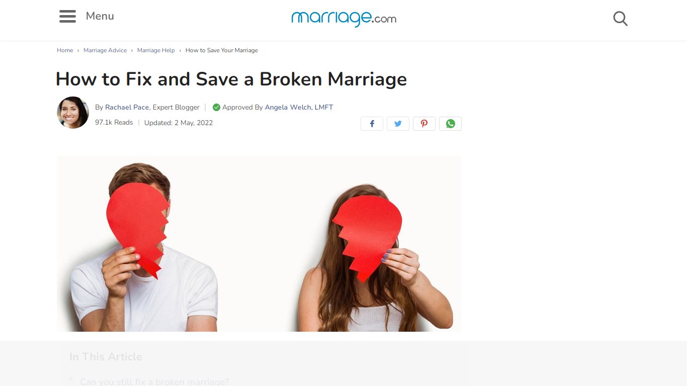 How to Fix and Save a Broken Marriage : 15 Ways